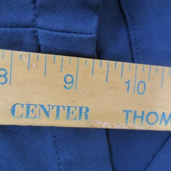 Greg Norman Chino Shorts‎ Men's Size 38 Navy Polyester Flat Front Slash Pockets - Picture 8 of 8